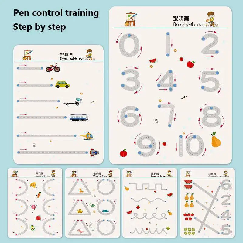 Magical Pen Control And Calligraphy Workbook For Kids Fun