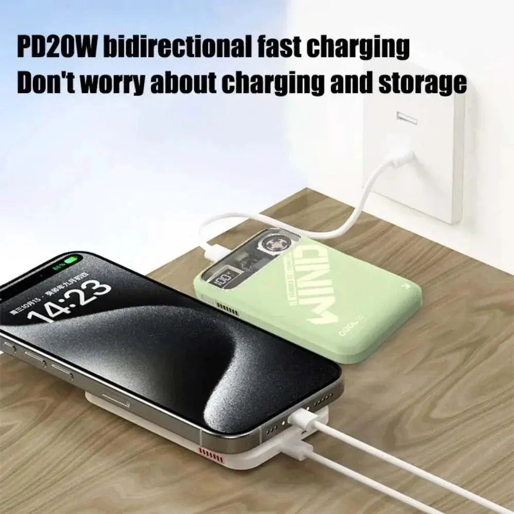 Magnetic 10000mAh Wireless Power Bank With Cooling Feature
