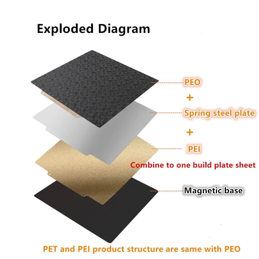 Magnetic Build Plate For 3D Printer High Temp Resistance