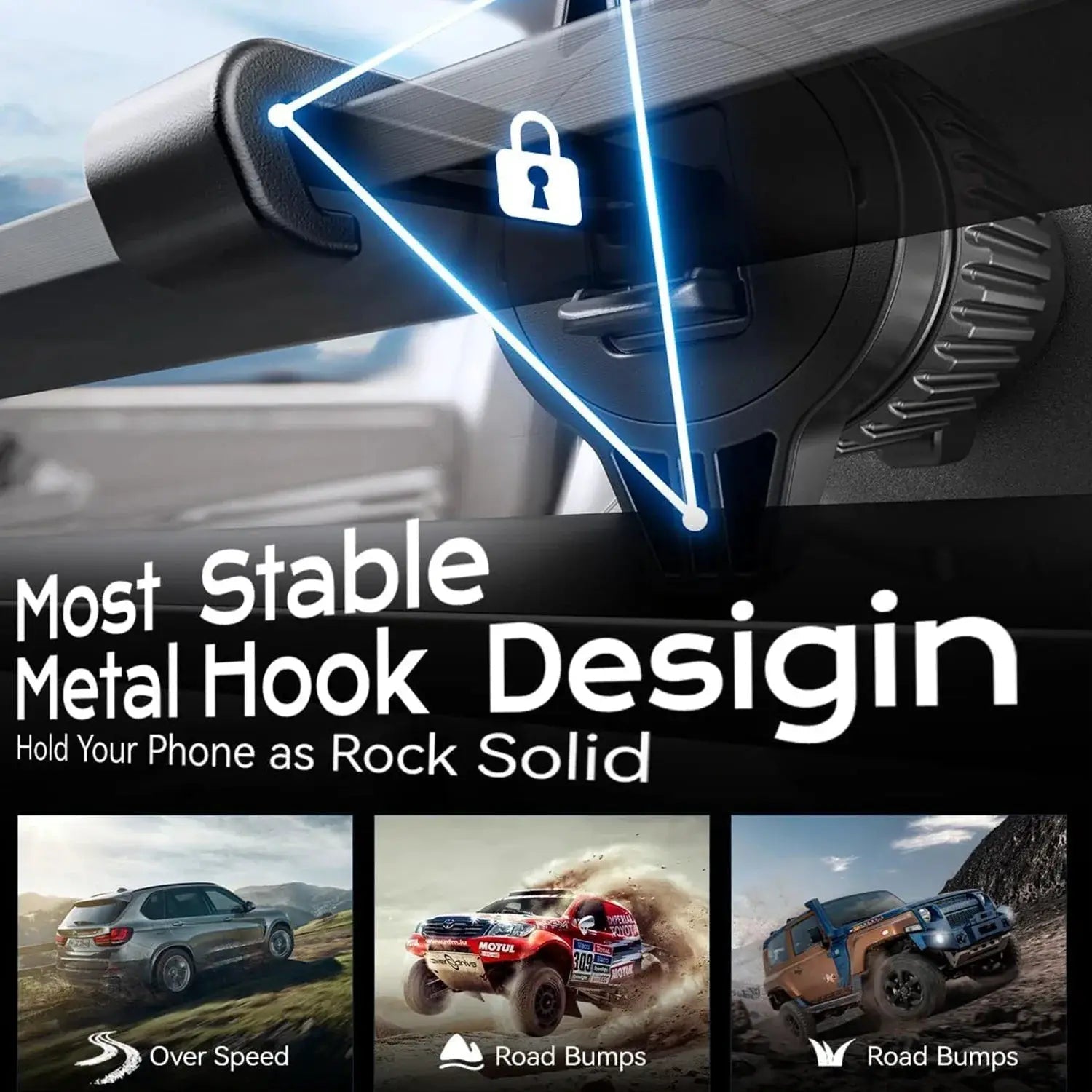 Magnetic Car Charger Mount for iPhone