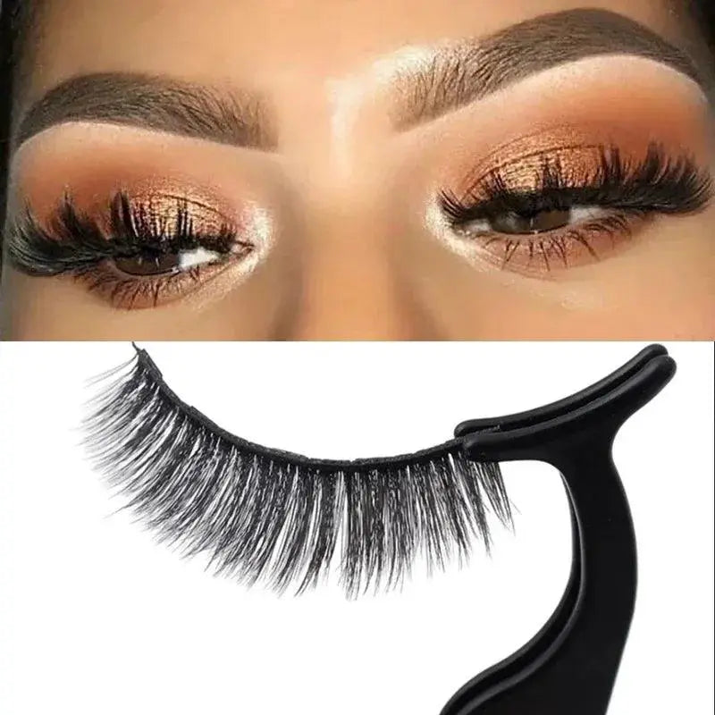 Magnetic Eyelash Kit With Synthetic Lashes For Glam Eyes