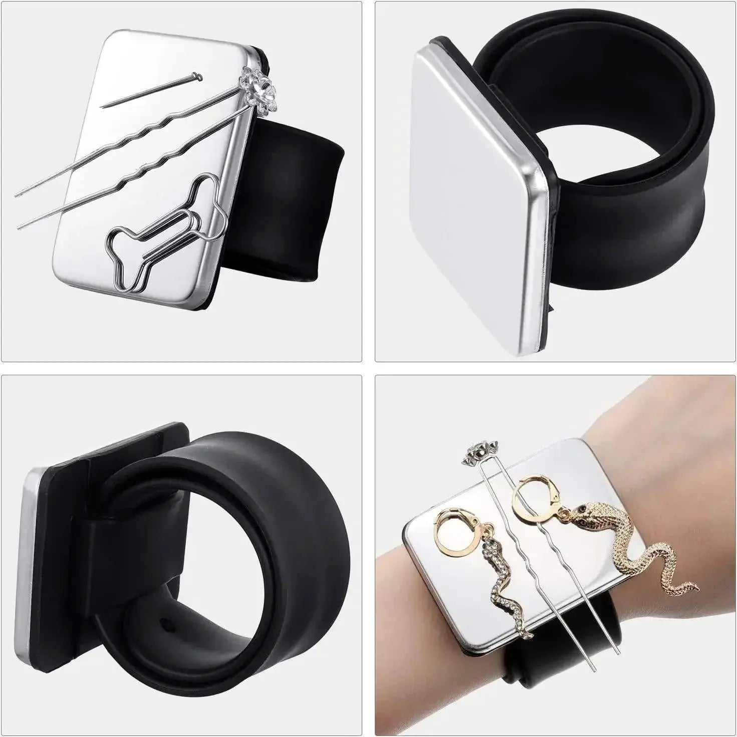 Magnetic Hairpin Holder Wristband For Styling Tools