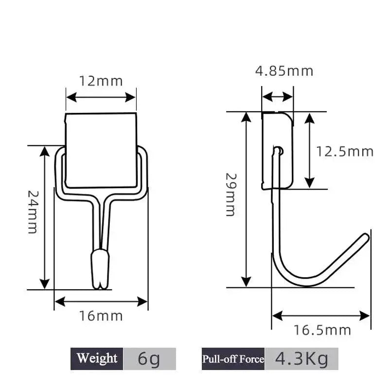 Magnetic Hooks Heavy Duty Storage Hangers For Organization