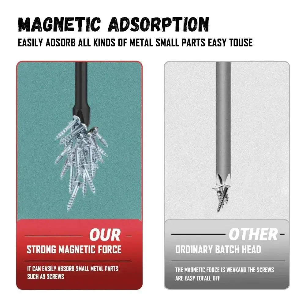 Magnetic Impact Cross Screwdriver Set For Electric Use