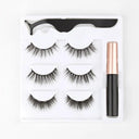 Magnetic Mink Eyelashes with Waterproof Eyeliner Tools