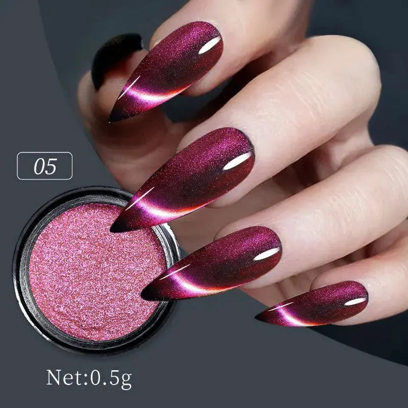 Nicole Diary Cat Eye Nail Powder Chrome — ZG005