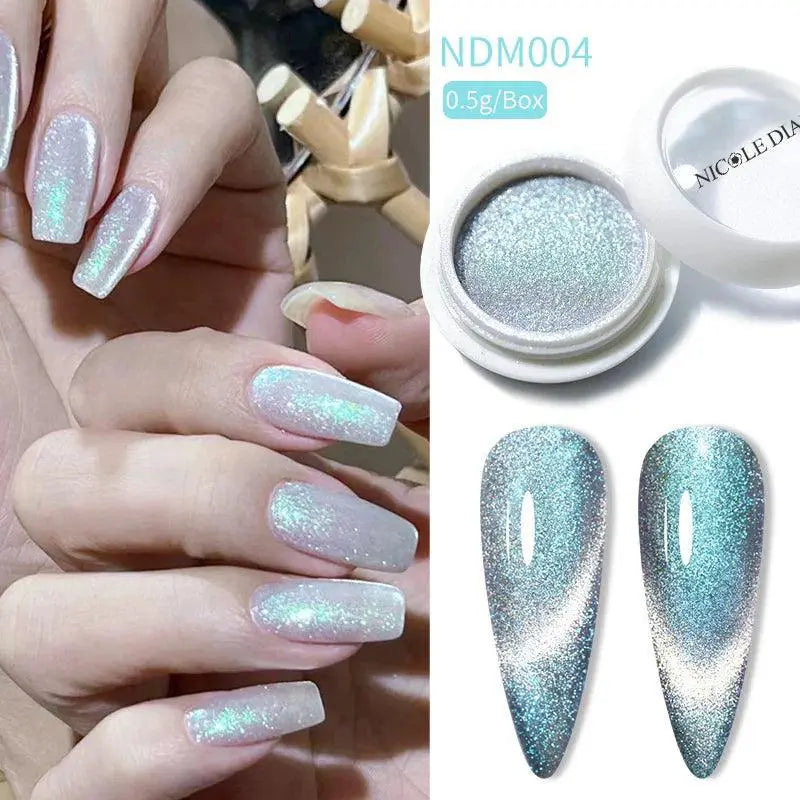 Nicole Diary Cat Eye Nail Powder Chrome — M004