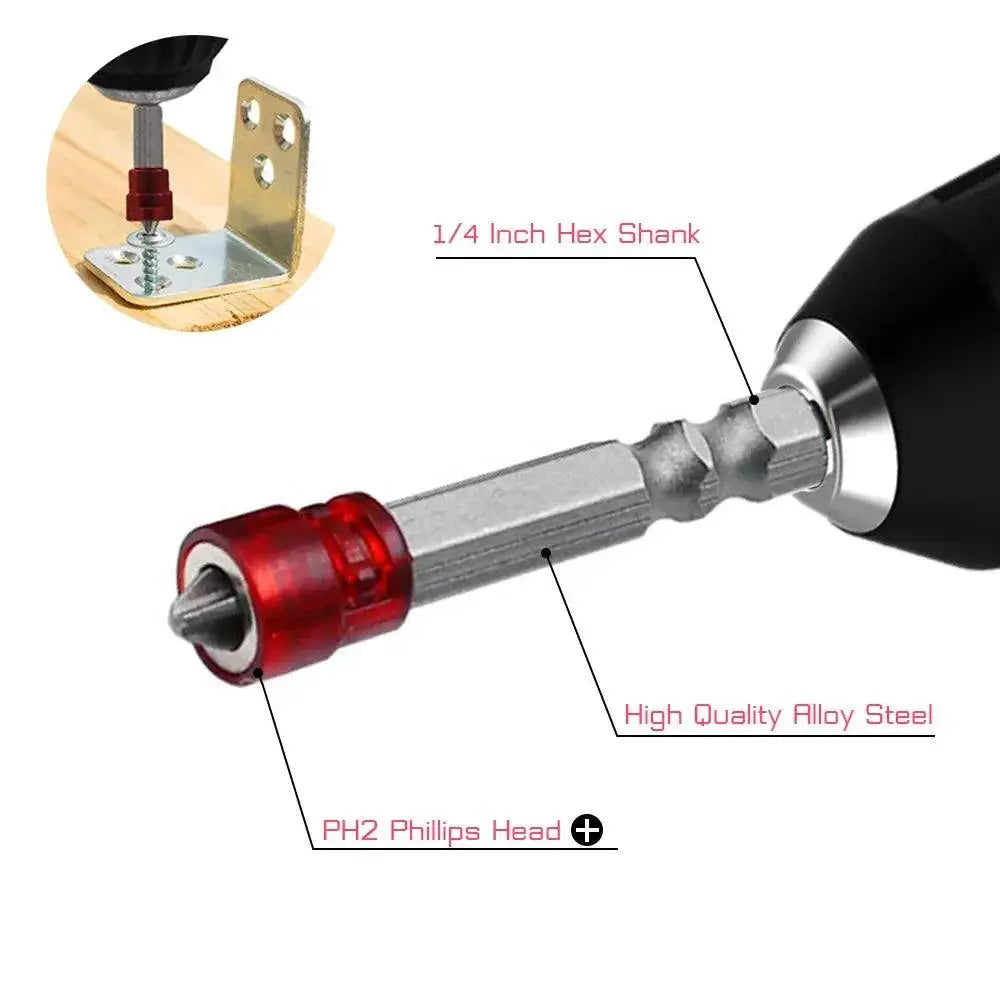 Magnetic PH2 Hex Shank Screwdriver Set For Electric Tools