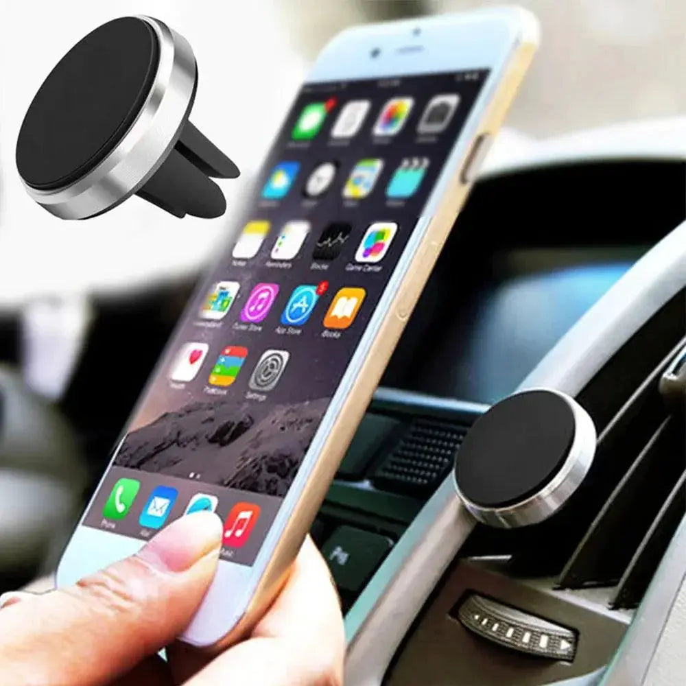 Magnetic Phone Holder Secure Magnet Stand With 360 Rotation