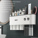 Magnetic Toothbrush Holder Stylish Bathroom Organizer
