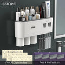 Magnetic Toothbrush Holder Stylish Bathroom Organizer
