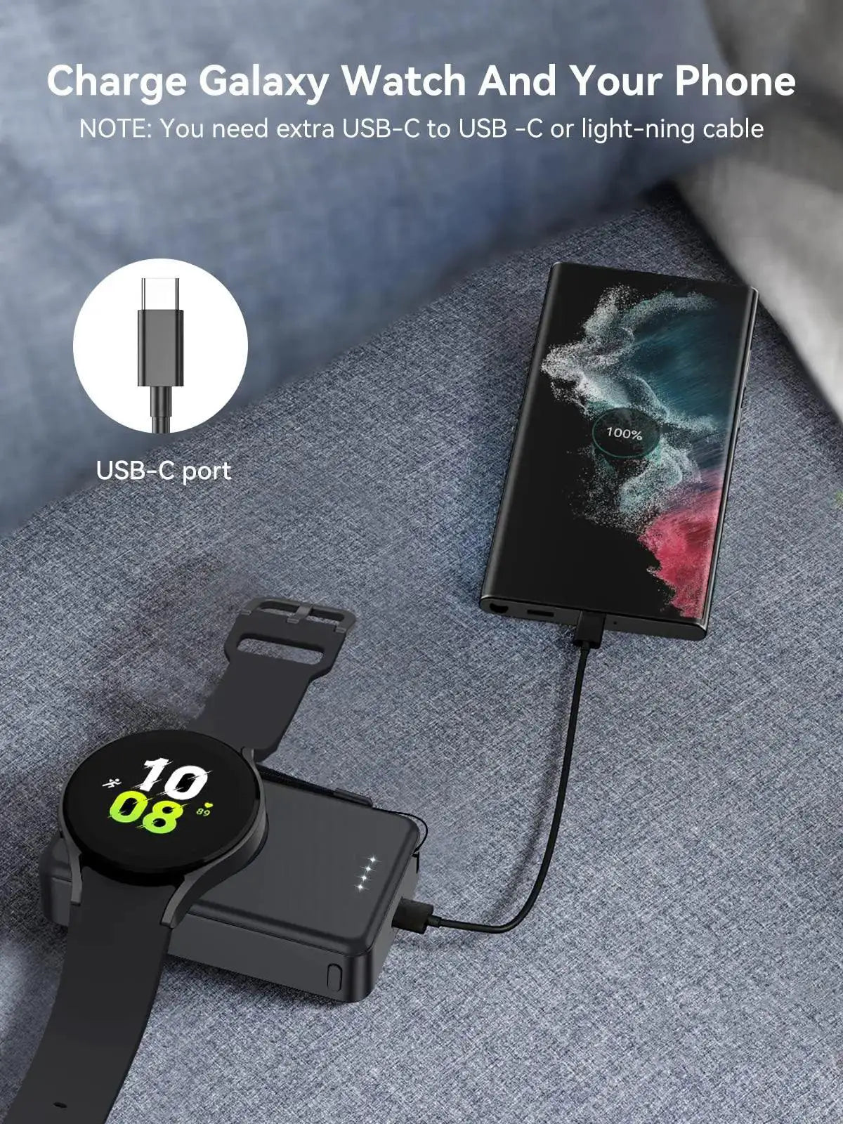 Magnetic Wireless Power Bank Samsung Galaxy Watch Charger