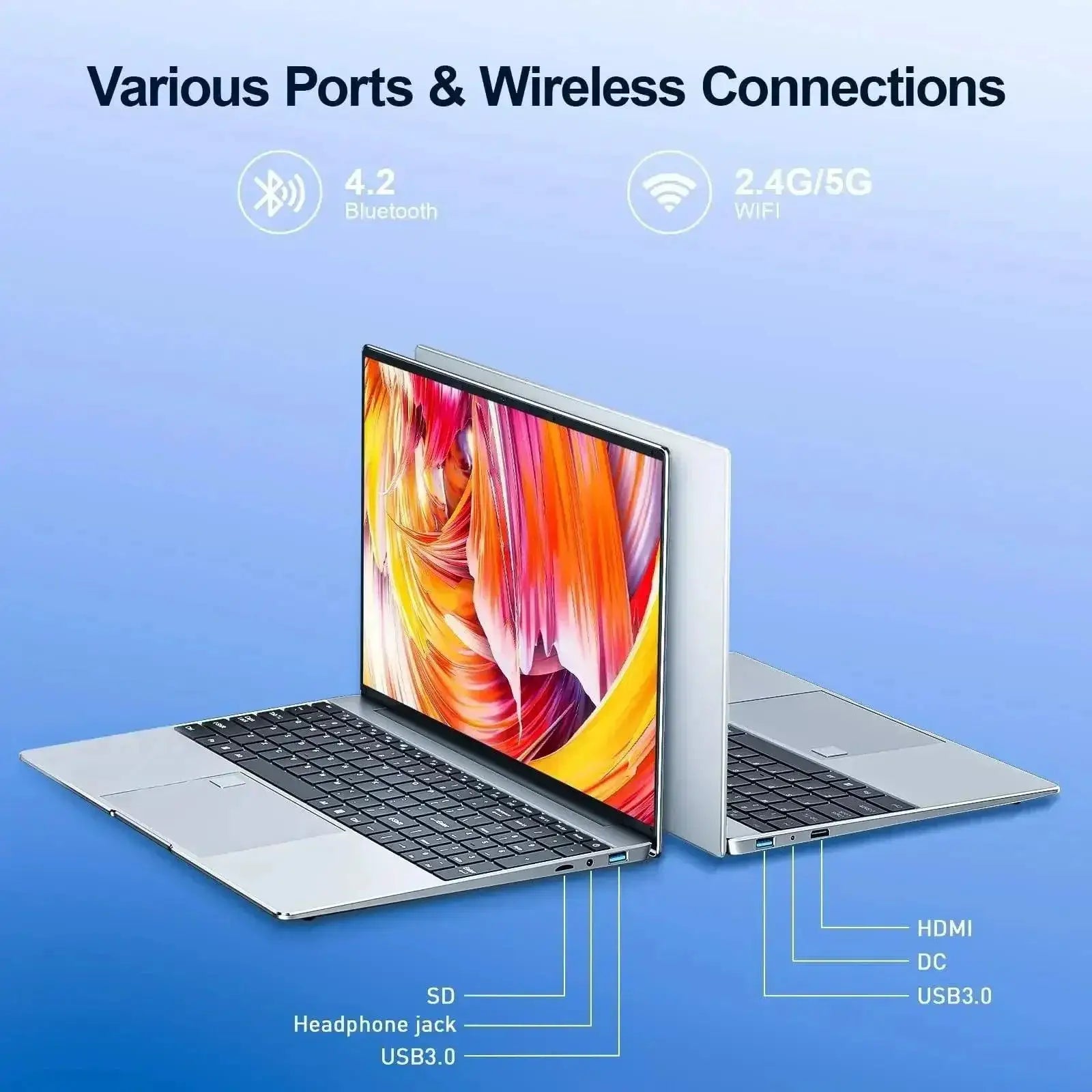 MaiChai 15.6 Laptop Intel Celeron N5095 32GB RAM 2TB SSD