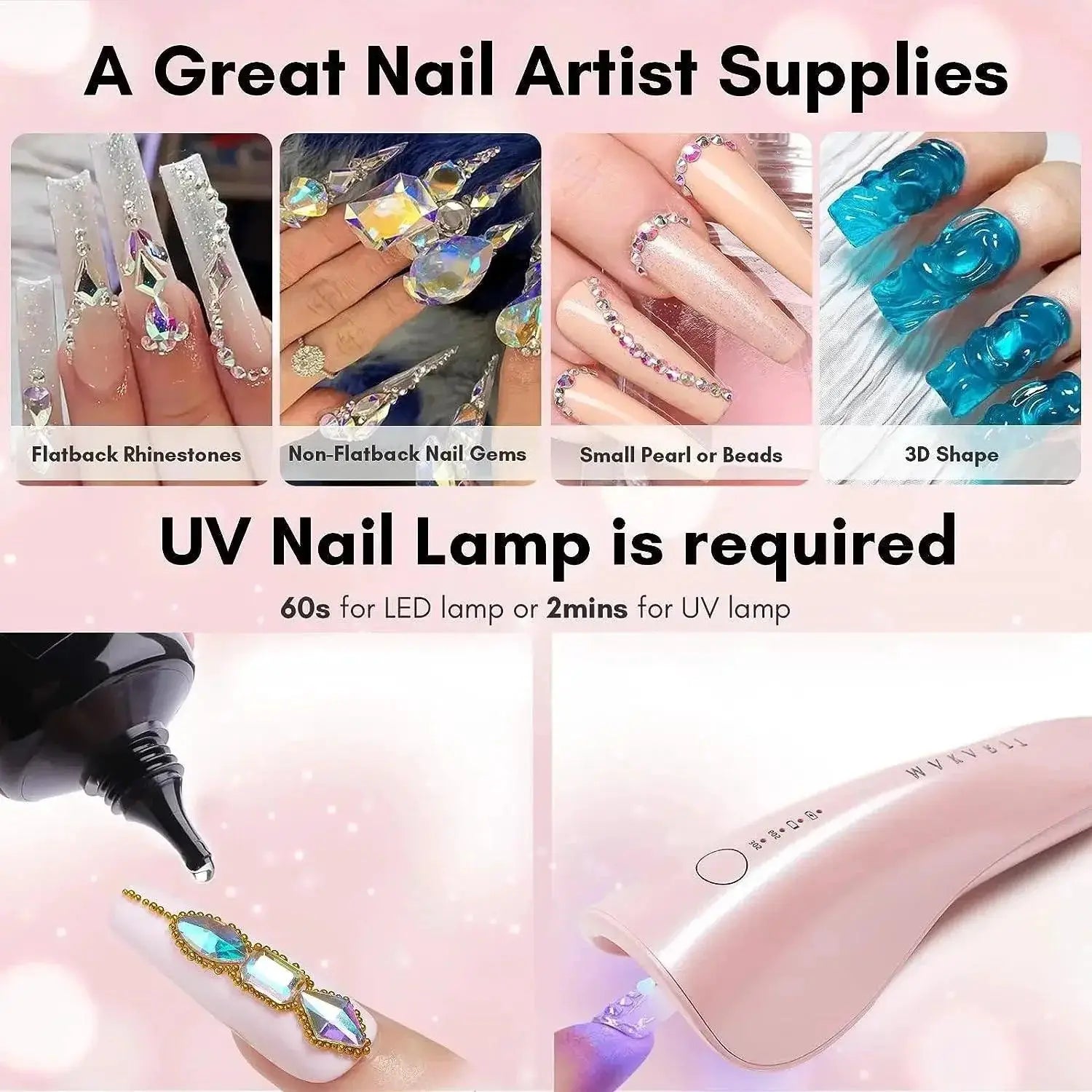 Makartt Nail Adhesive Gel Strong Professional Nail Art Hold