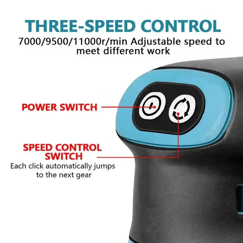 Makita 125mm 3 Speed Brushless Orbital Sander 18V Tool