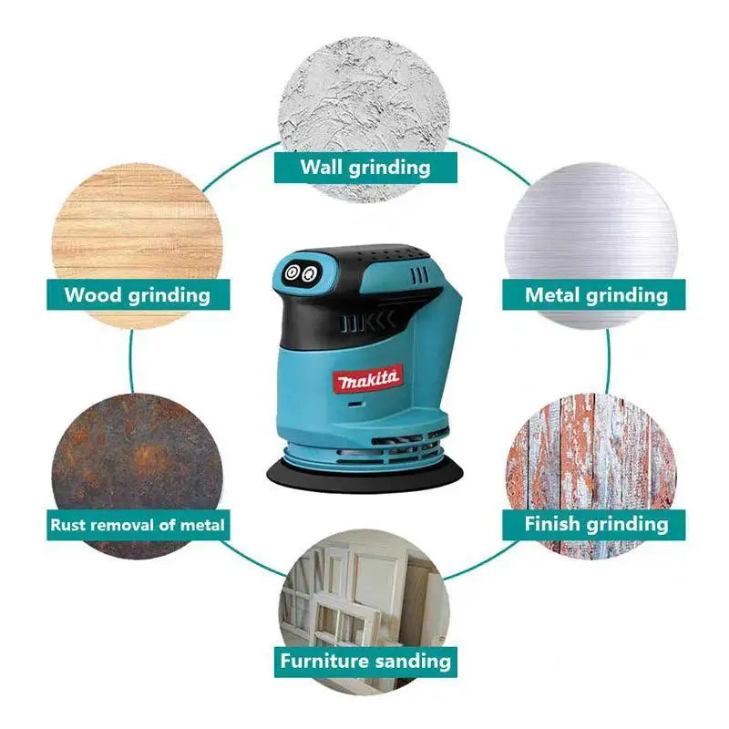 Makita 125mm 3 Speed Brushless Orbital Sander 18V Tool