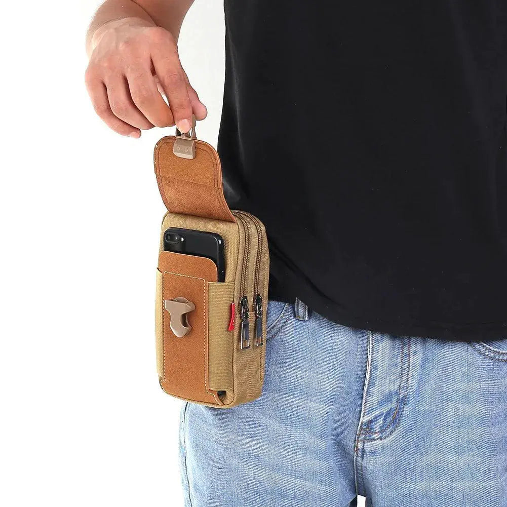 Mens Tactical Belt Pouch For Mobile Phone Waist Pack