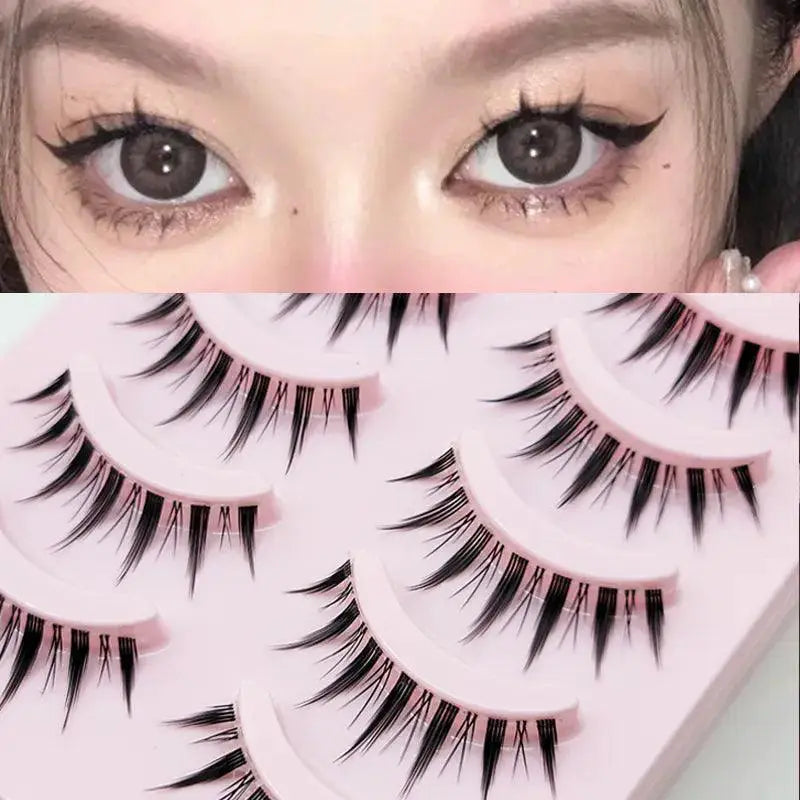 Manga Inspired Wispy False Eyelashes For Natural Glamour