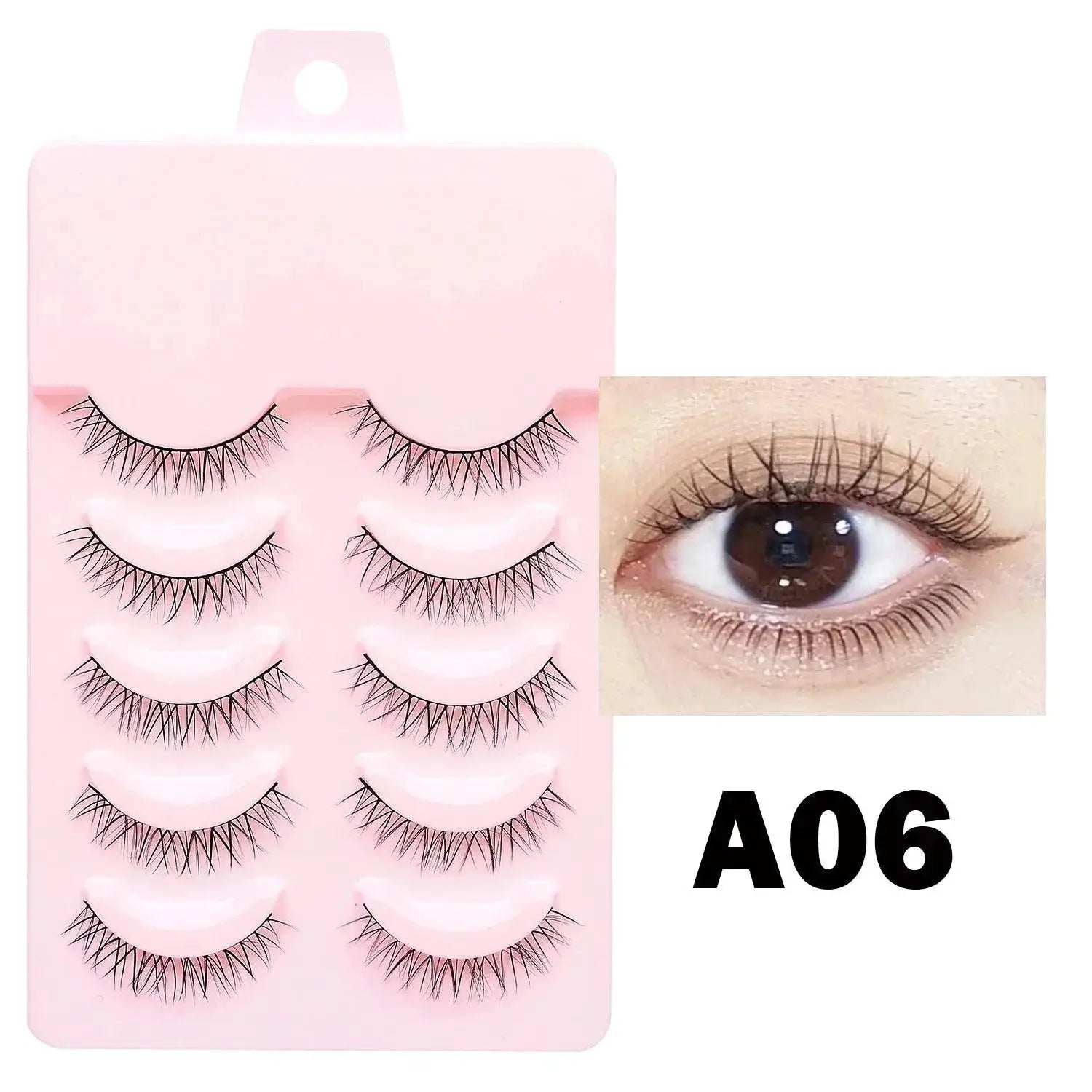 Manga Inspired Wispy False Eyelashes For Natural Glamour