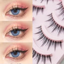 Manga-Inspired Wispy False Eyelashes for Natural Glamour