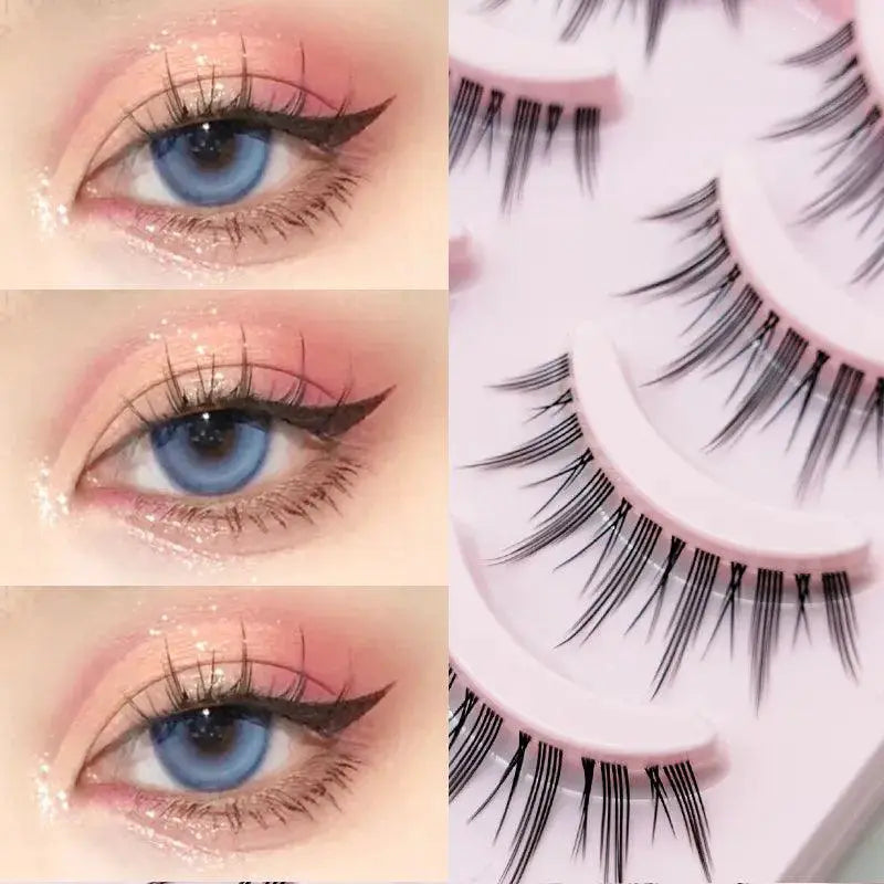 Manga Inspired Wispy False Eyelashes For Natural Glamour