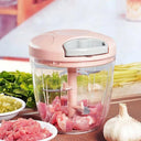 Manual Meat Mincer Garlic Press And Vegetable Cutter 3 In One Tools 500 To 900ML