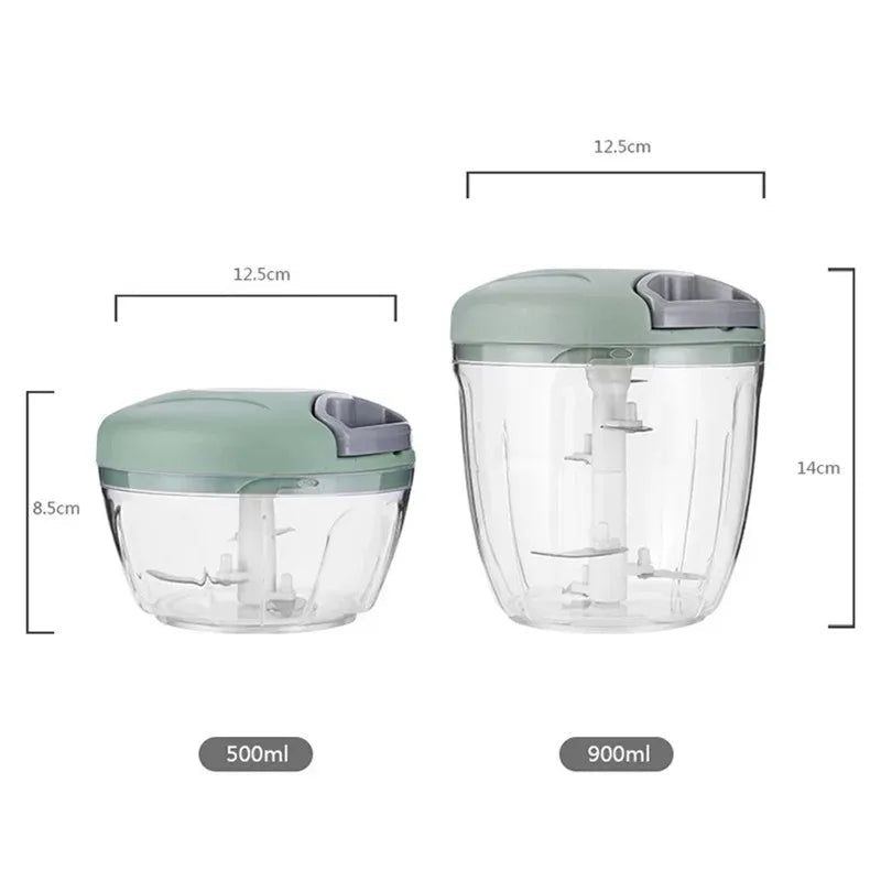 Manual Meat Mincer Garlic Press And Vegetable Cutter 3 In One Tools 500 To 900ML