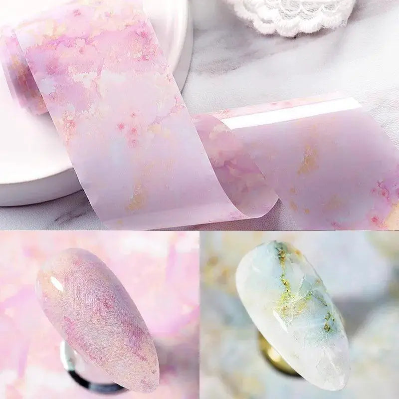Marble Nail Foils For Creative DIY Nail Art Elevate Style