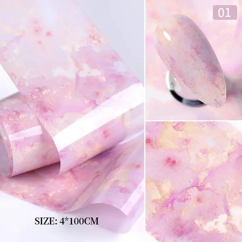 Marble Nail Foils For Creative DIY Nail Art Elevate Style