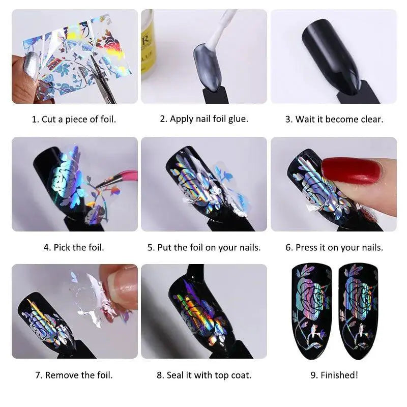 Marble Nail Foils For Creative DIY Nail Art Elevate Style