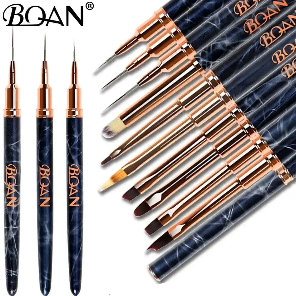 Marbled Nail Brush Kit For Professional Nail Artistry Tools