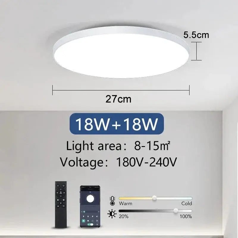 MARPOU Smart LED Ceiling Lights Remote Control Lighting