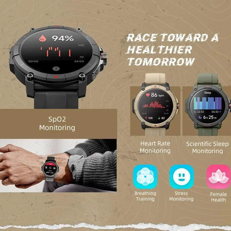 MASX Oasis X Alexa GPS Fitness Smartwatch Waterproof Durable