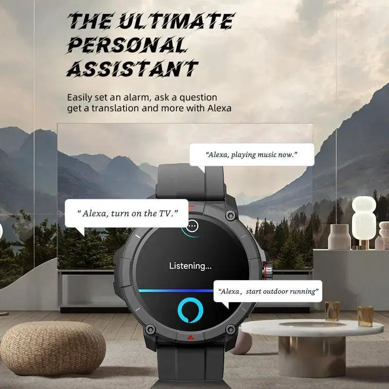 MASX Oasis X Alexa GPS Fitness Smartwatch Waterproof Durable