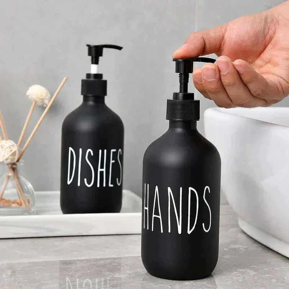 Matte Black Soap Dispenser 500ml for Kitchen and Bathroom