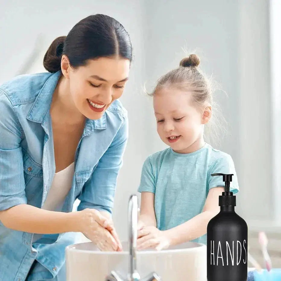 Matte Black Soap Dispenser 500ml for Kitchen and Bathroom