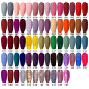 Matte Blue Purple Gel Nail Polish Kit Eco-Friendly Long-Lasting