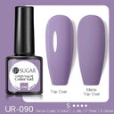 Matte Blue Purple Gel Nail Polish Kit Eco-Friendly Long-Lasting
