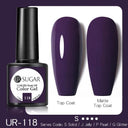 Matte Blue Purple Gel Nail Polish Kit Eco-Friendly Long-Lasting