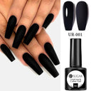 Matte Blue Purple Gel Nail Polish Kit Eco-Friendly Long-Lasting