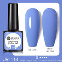 Matte Blue Purple Gel Nail Polish Kit Eco-Friendly Long-Lasting