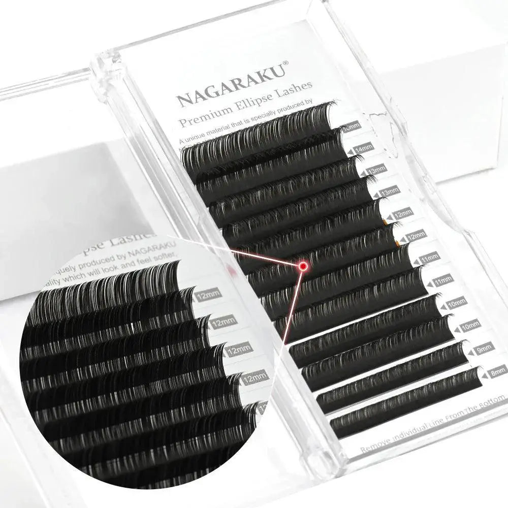 Matte Gray Black Flat Eyelash Extensions for Effortless Glam