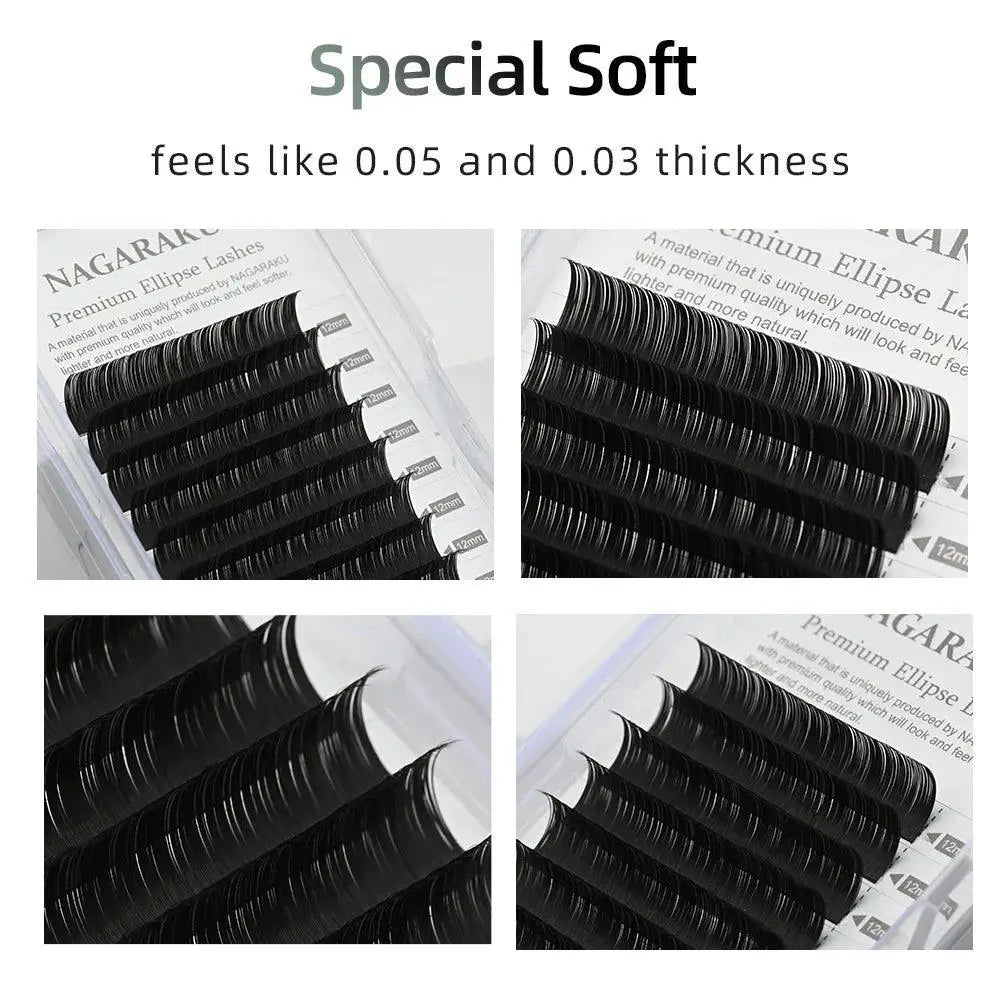 Matte Gray Black Flat Eyelash Extensions for Effortless Glam