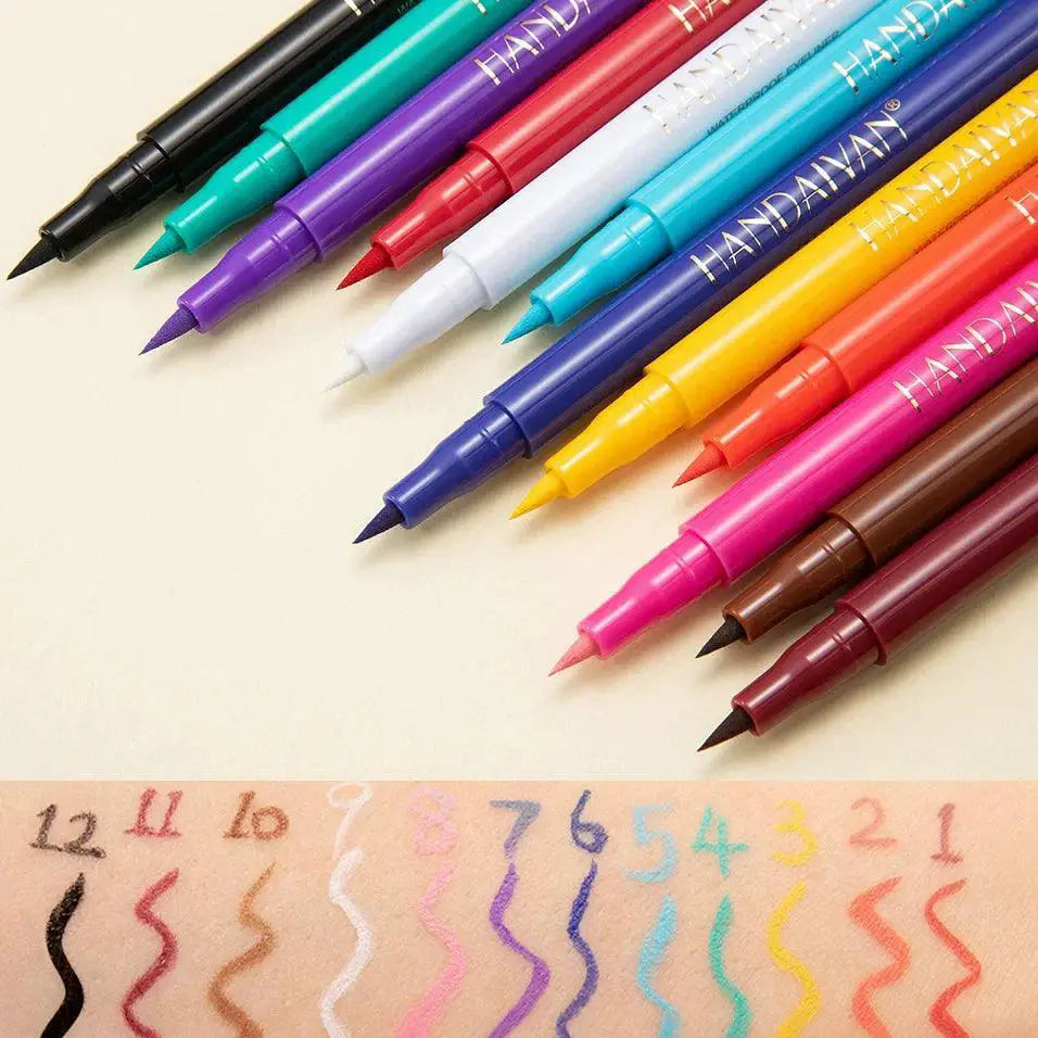 Matte Rainbow Liquid Eyeliner Waterproof Eye Makeup