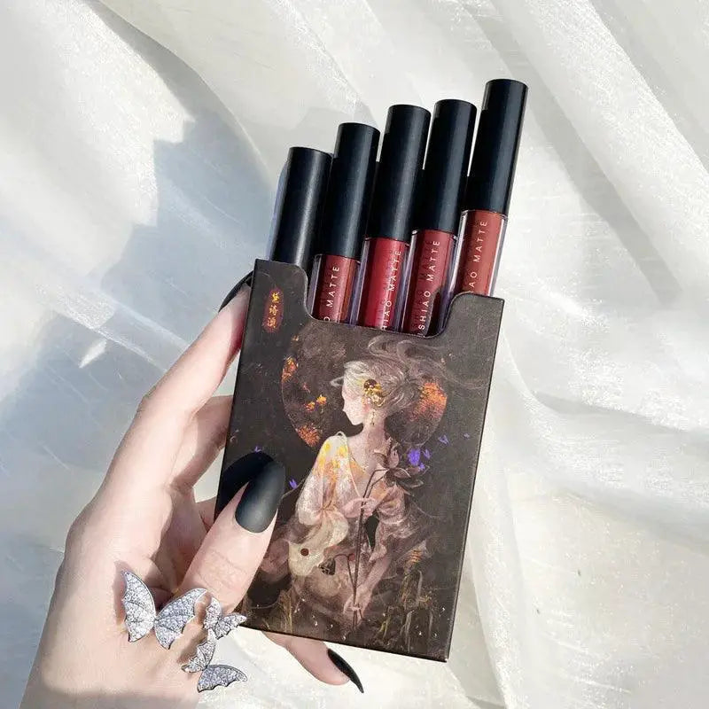 Matte Velvet Lipsticks Luxe Lip Colors 5 Color Set