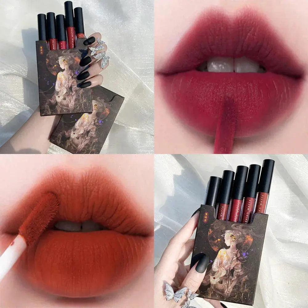 Matte Velvet Lipsticks Luxe Lip Colors 5 Color Set