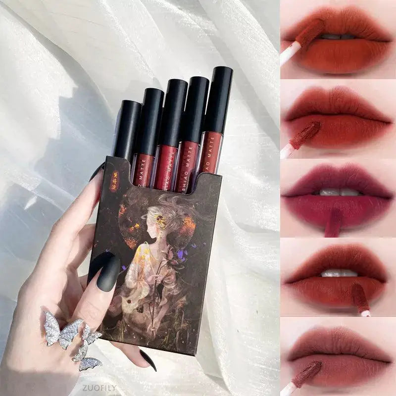Matte Velvet Lipsticks Luxe Lip Colors 5 Color Set
