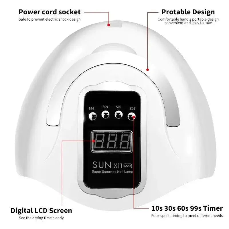 Max UV LED Nail Drying Lamp Quick Manicure Auto Sensor