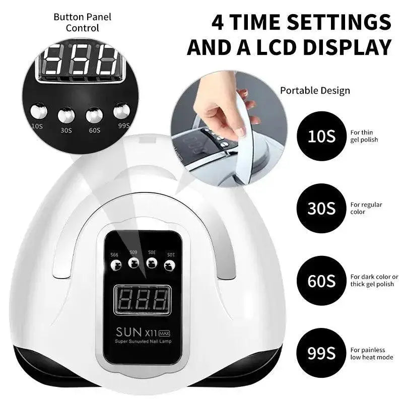 Max UV LED Nail Drying Lamp Quick Manicure Auto Sensor