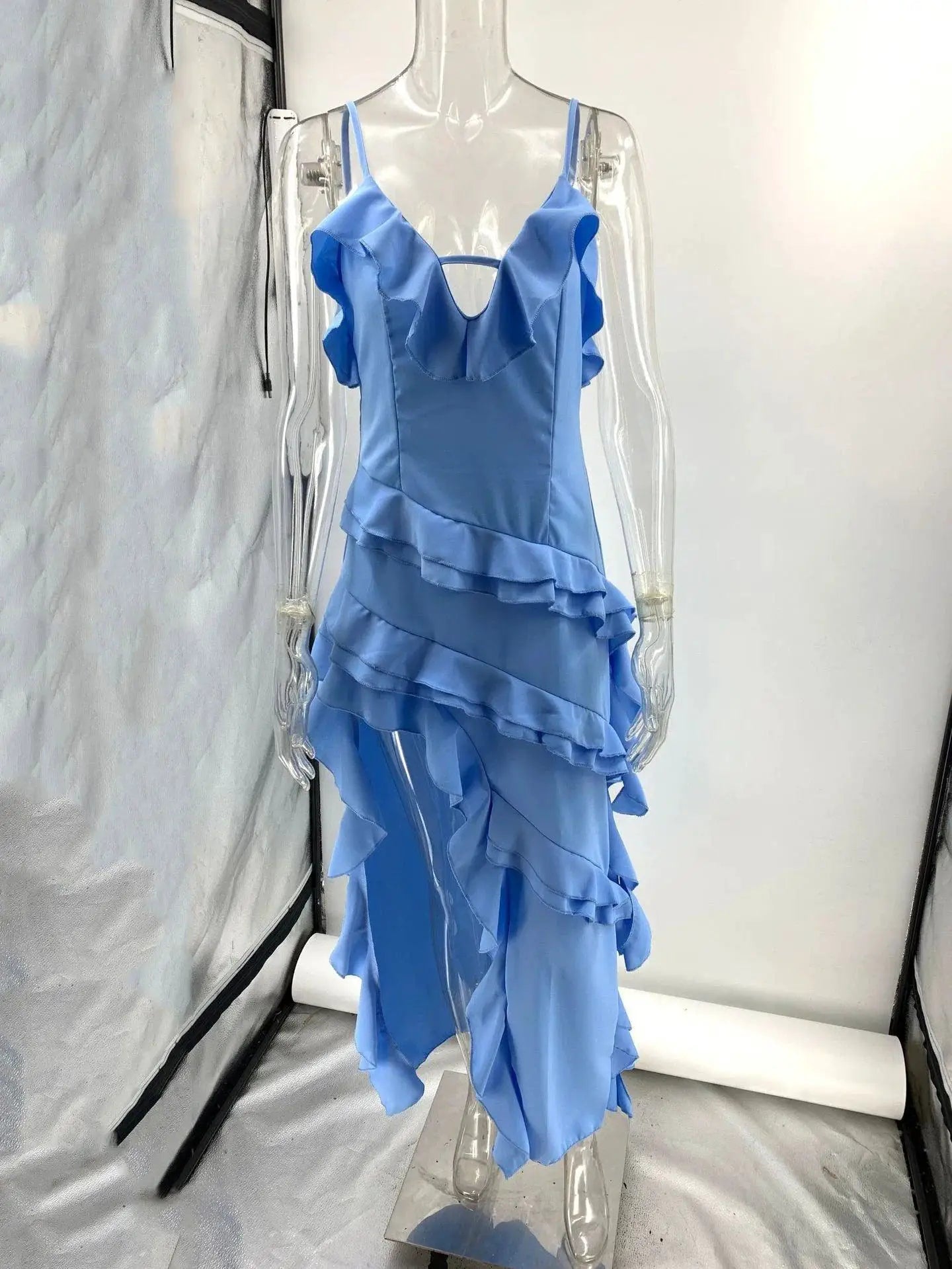 Maxi Midi Ruffles Beach Dress Chic A Line Style Summer